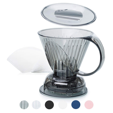 Clever dripper Cloud front view showing sleek BPA-free body and capacity benefit