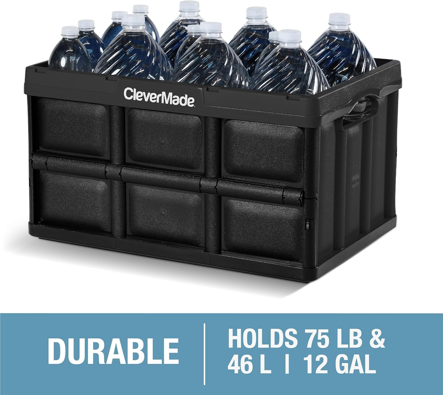 CleverMade interlocking base close-up ensuring secure stacked placement