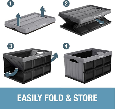 CleverMade bin holding office supplies to show tidy home or workspace organization
