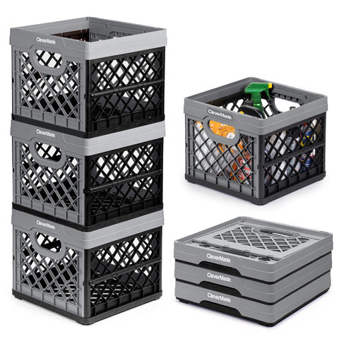 CleverMade EcoCrate front view showing durable foldable design and everyday utility