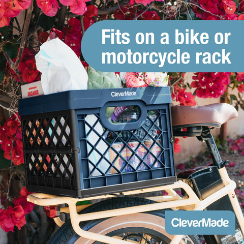 CleverMade EcoCrate in farmers market lifestyle scene showing versatile use