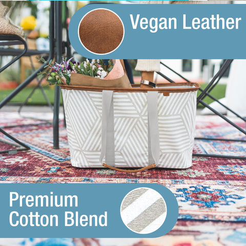 CleverMade handles with soft-touch grips for comfortable carrying of groceries