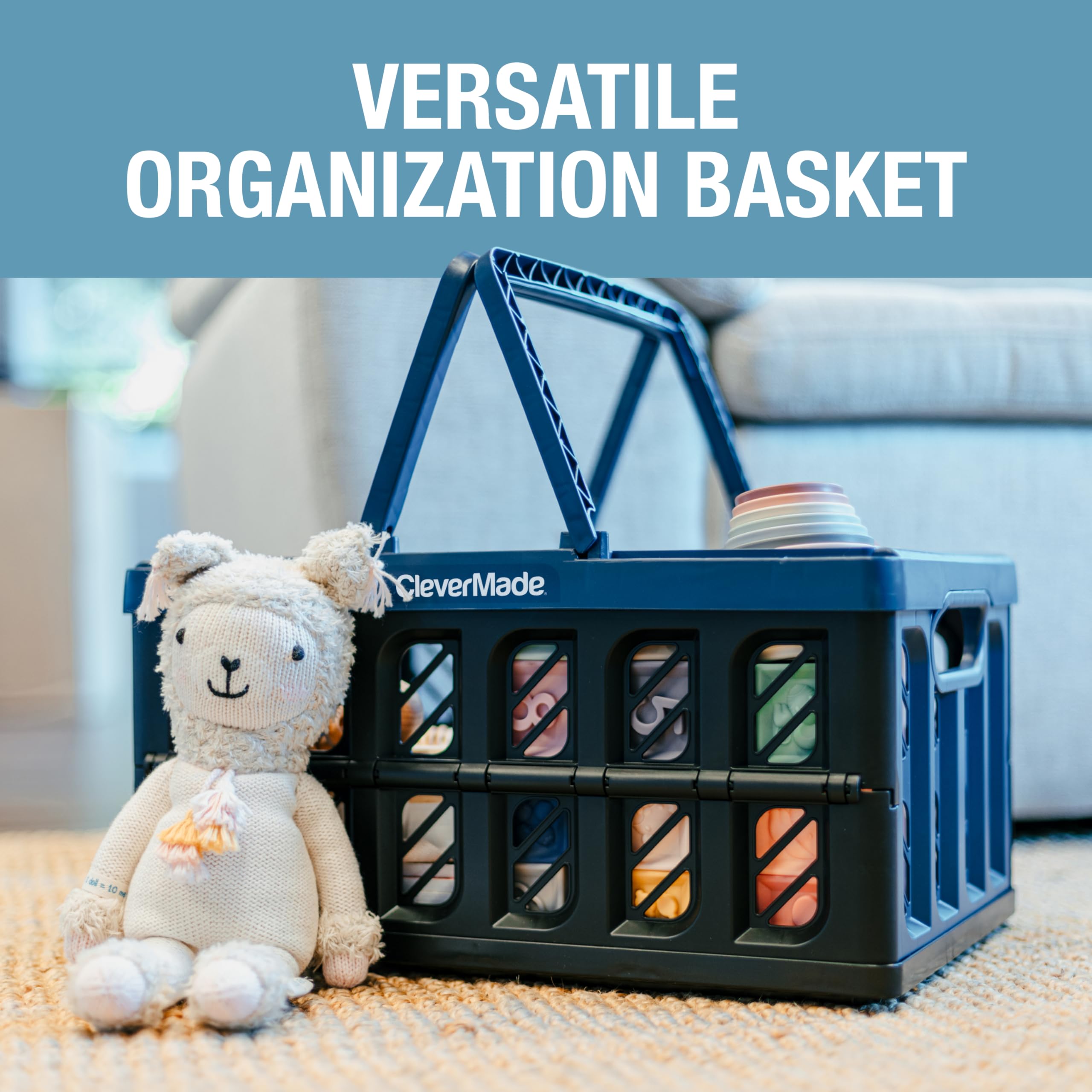 CleverMade in-use at farmers market holding produce and bottles securely