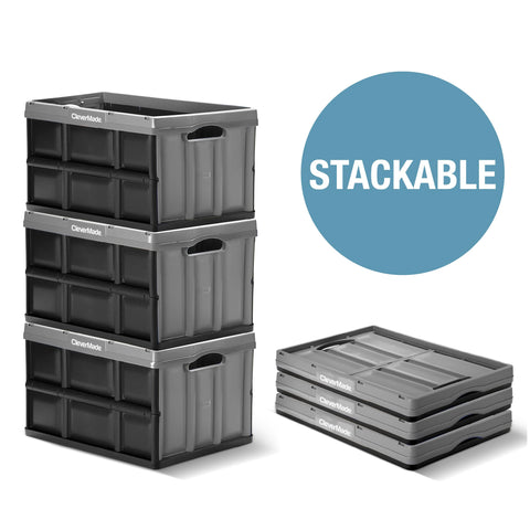 CleverMade side profile collapsed to 2.75 inches for compact storage