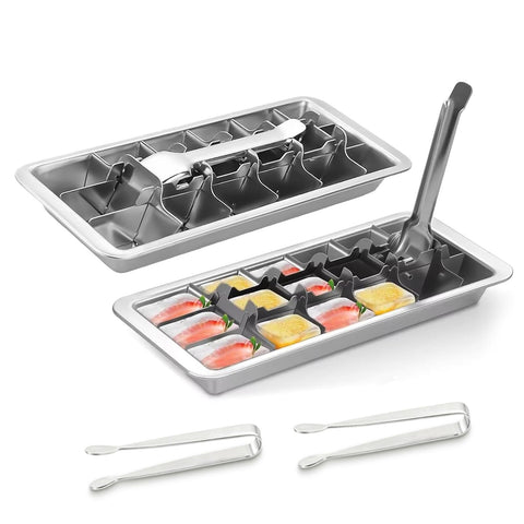 Clipore front view showing tray design and 18-cube capacity for efficient freezing