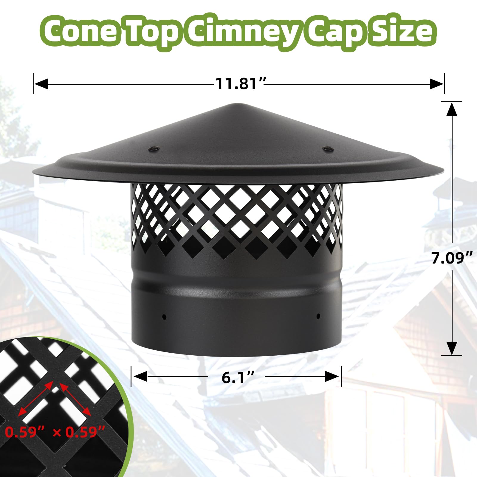 CLLOMAGY cap installed on a stove pipe showing improved draft and pipe protection