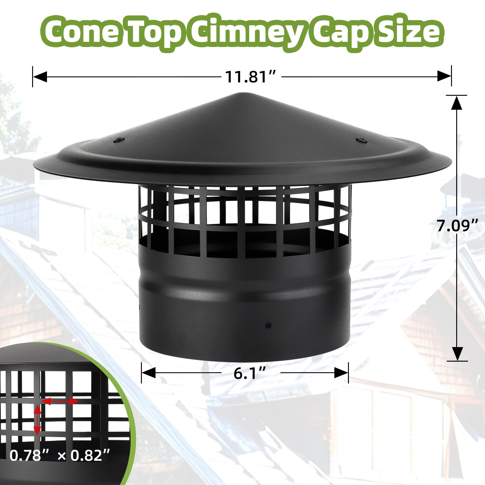 CLLOMAGY installed on stove pipe outdoor reducing weather intrusion