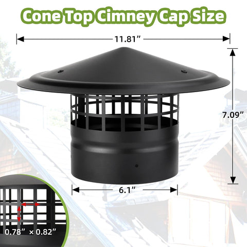 CLLOMAGY installed on stove pipe outdoor reducing weather intrusion