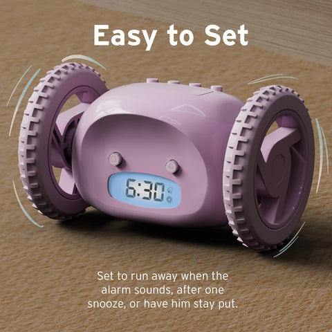 CLOCKY packaging and instructions show what’s included for quick setup