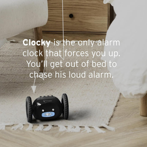CLOCKY top display close-up with clear buttons for easy setting