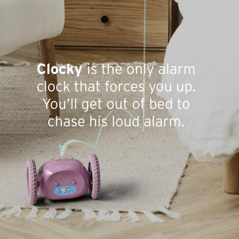 CLOCKY wheels detail highlights durable design for smooth rolling action