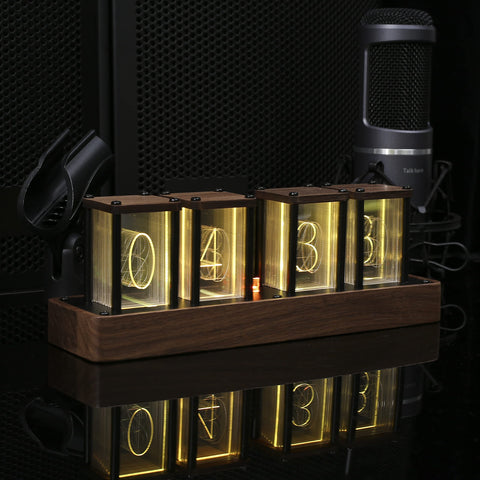 ClocTeck on a workspace desk showing Wi‑Fi sync and stylish decor benefit