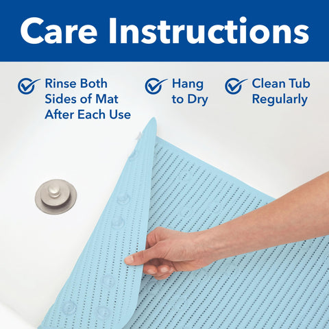 Clorox Duck mat in styled bathroom creating safe comfortable bath