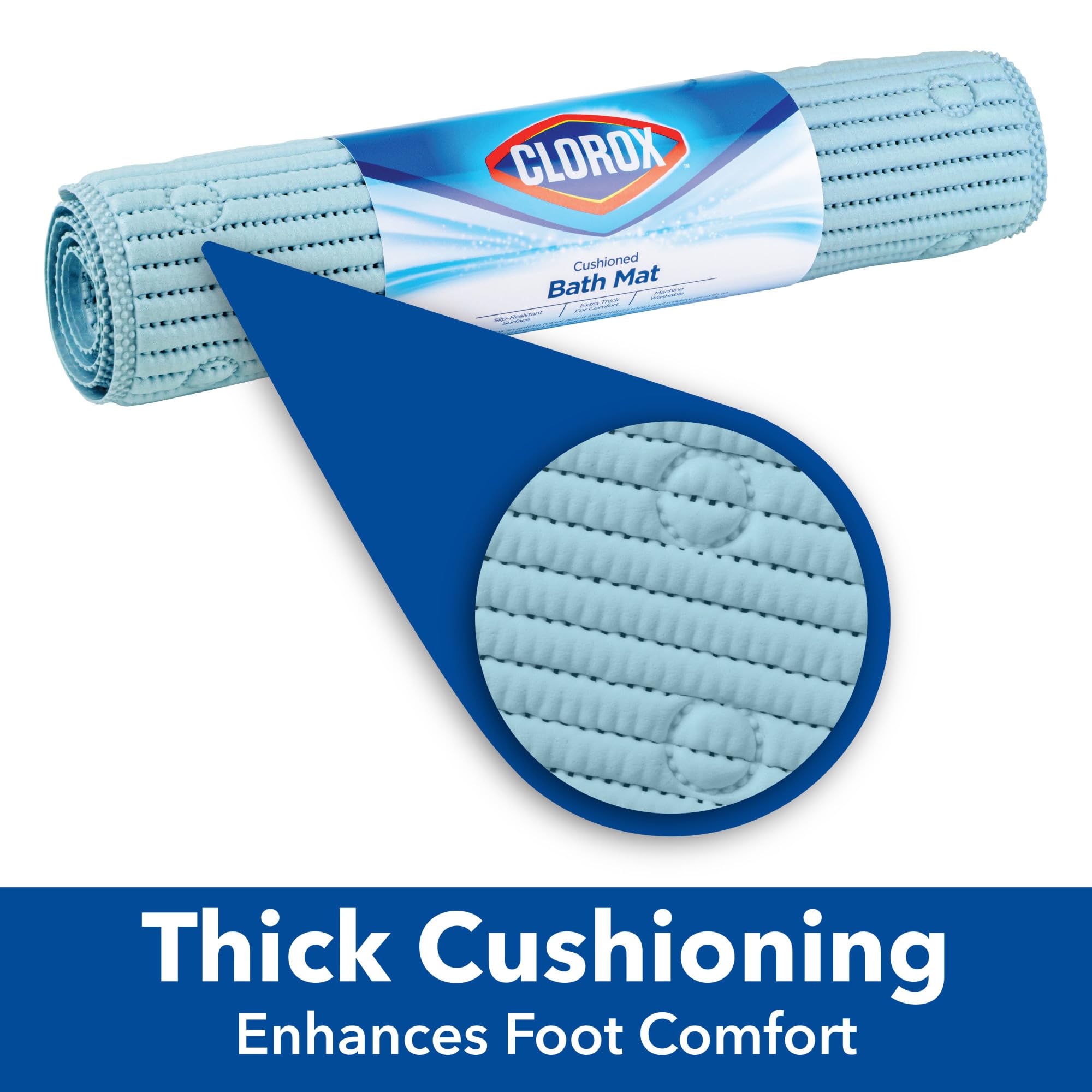 Clorox Duck close-up of suction cups demonstrating secure hold