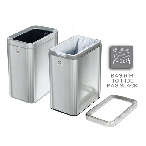 Clorox open-top bin with hand demonstrating quick-access benefit