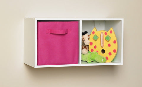 ClosetMaid open cube filled with books and décor for organized look