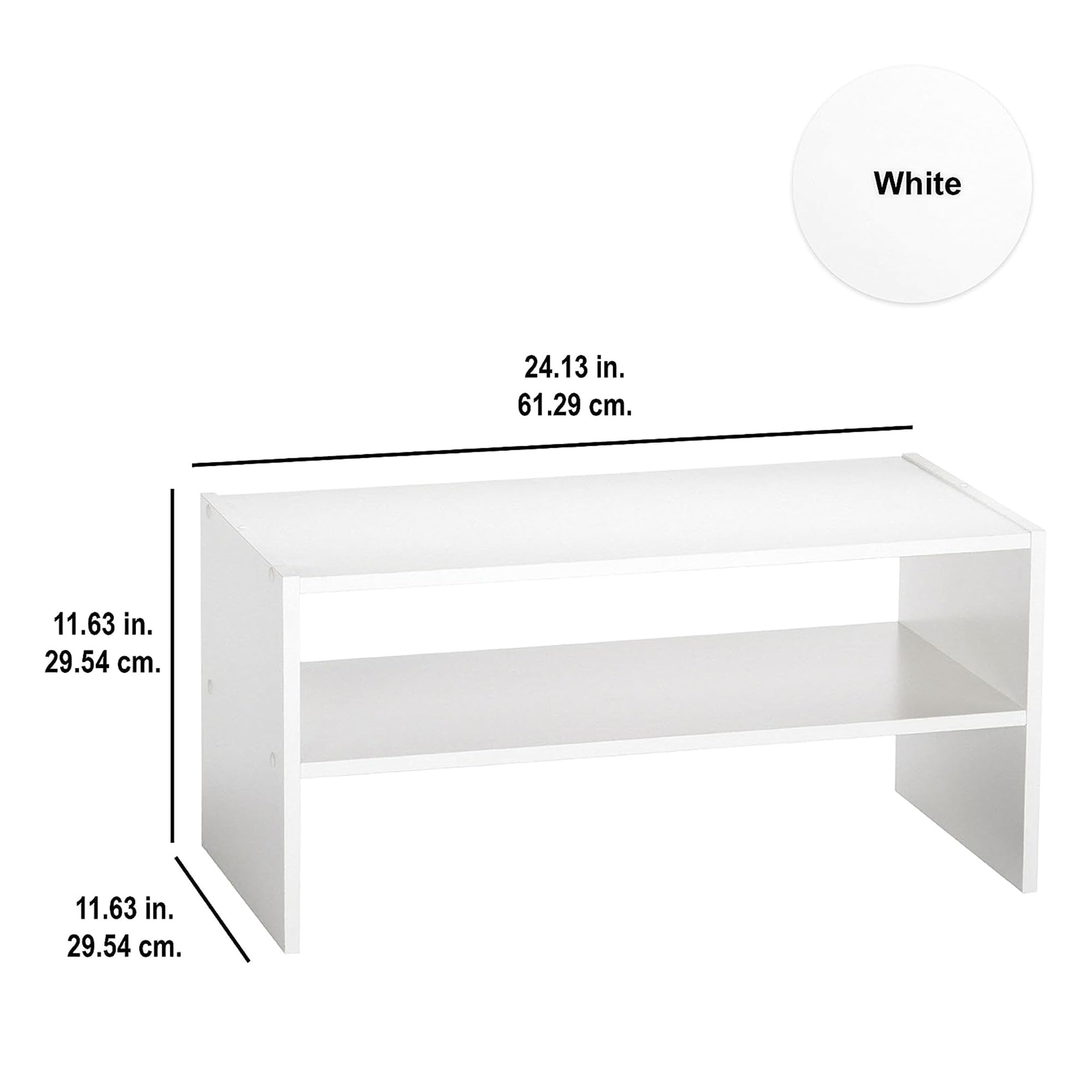 ClosetMaid installed inside closet showing space-saving benefit