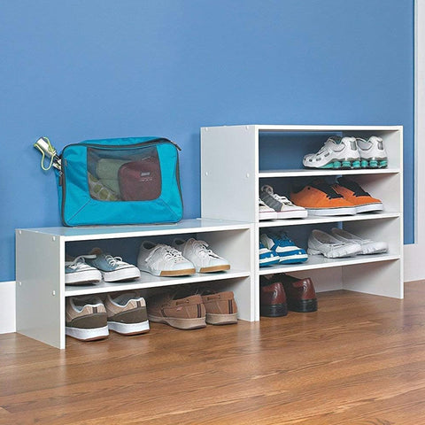 ClosetMaid styled in an entryway showing tidy appearance benefit