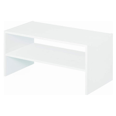ClosetMaid shelves holding shoes showing easy-access organization benefit