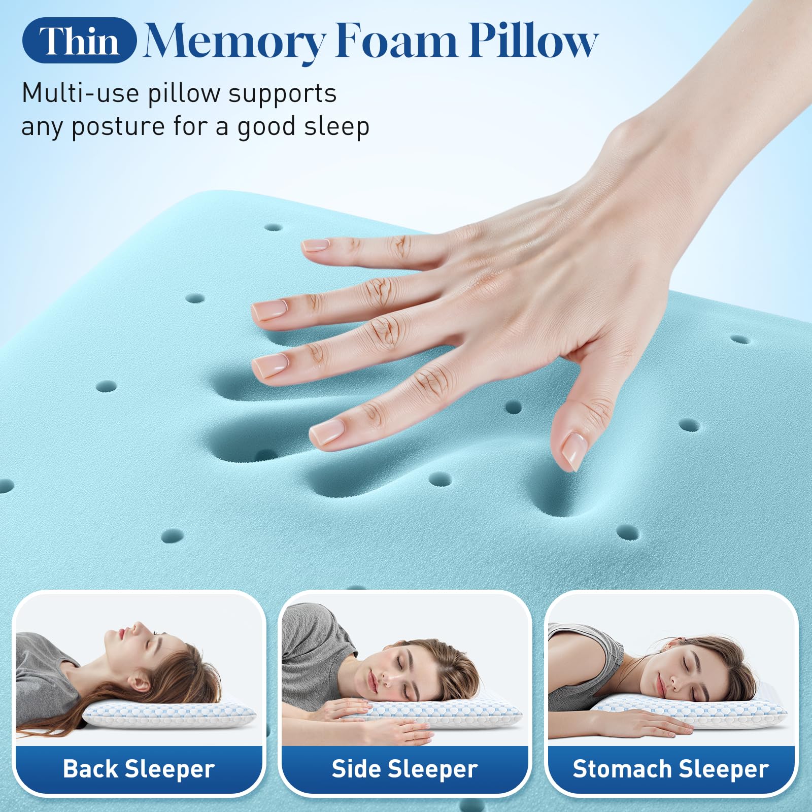 CloudBliss pillow packed in travel bag for compact portability benefit