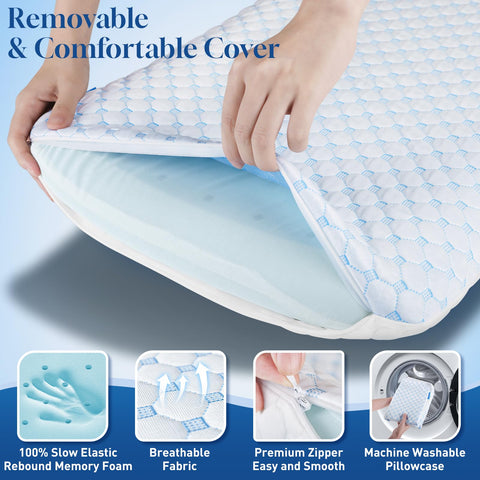 CloudBliss reversible cover detail showing breathable fabric and cooling