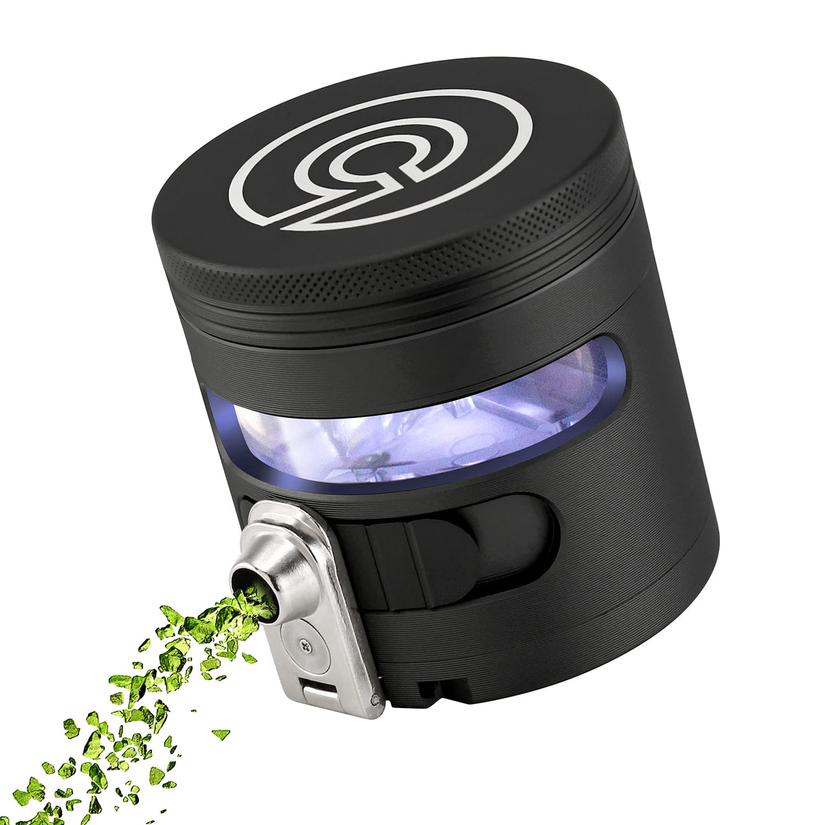 Cloudious9 front view showing sleek black aluminum body and dispenser benefit