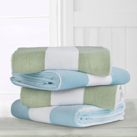 CLOWOOD folded towel beside chair displays large size and packable convenience