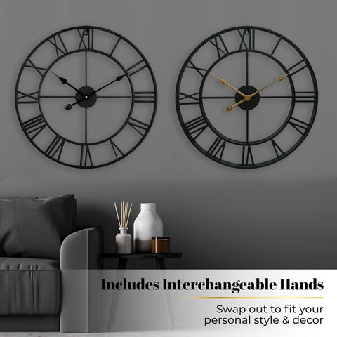 CLXEAST antique-gold hands beside black hands, offers quick style customization