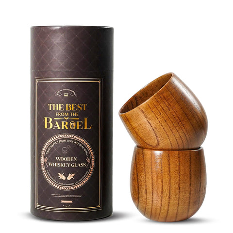 Clxfcgiv front packaging showing gift-ready wood tumblers and rustic appeal