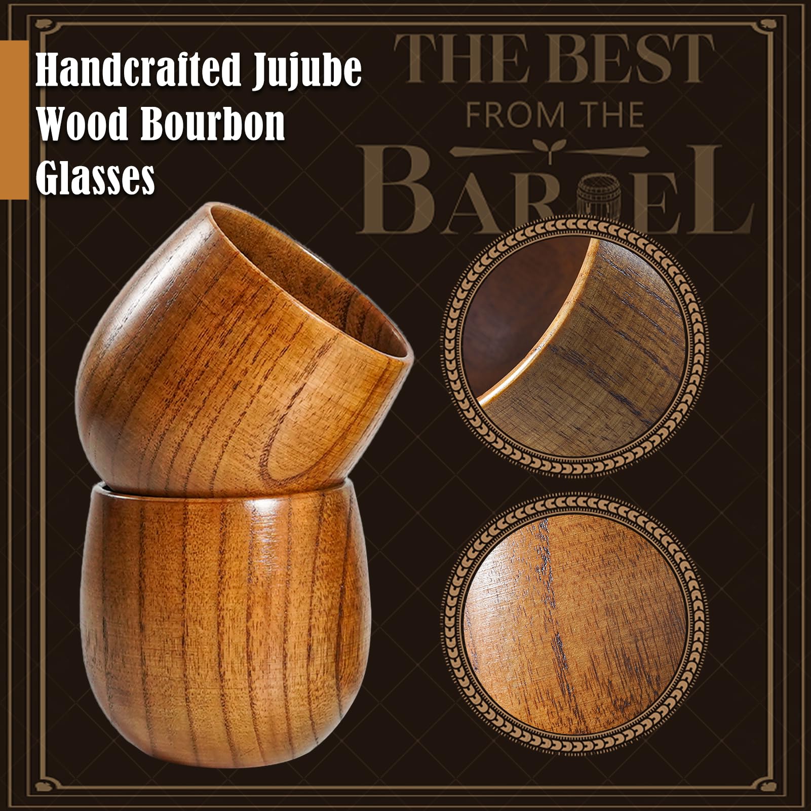 Clxfcgiv wooden tumblers on home bar shelf creating a warm entertaining vibe