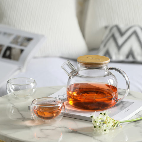 CNGLASS bamboo lid with soft seal providing airtight spill prevention