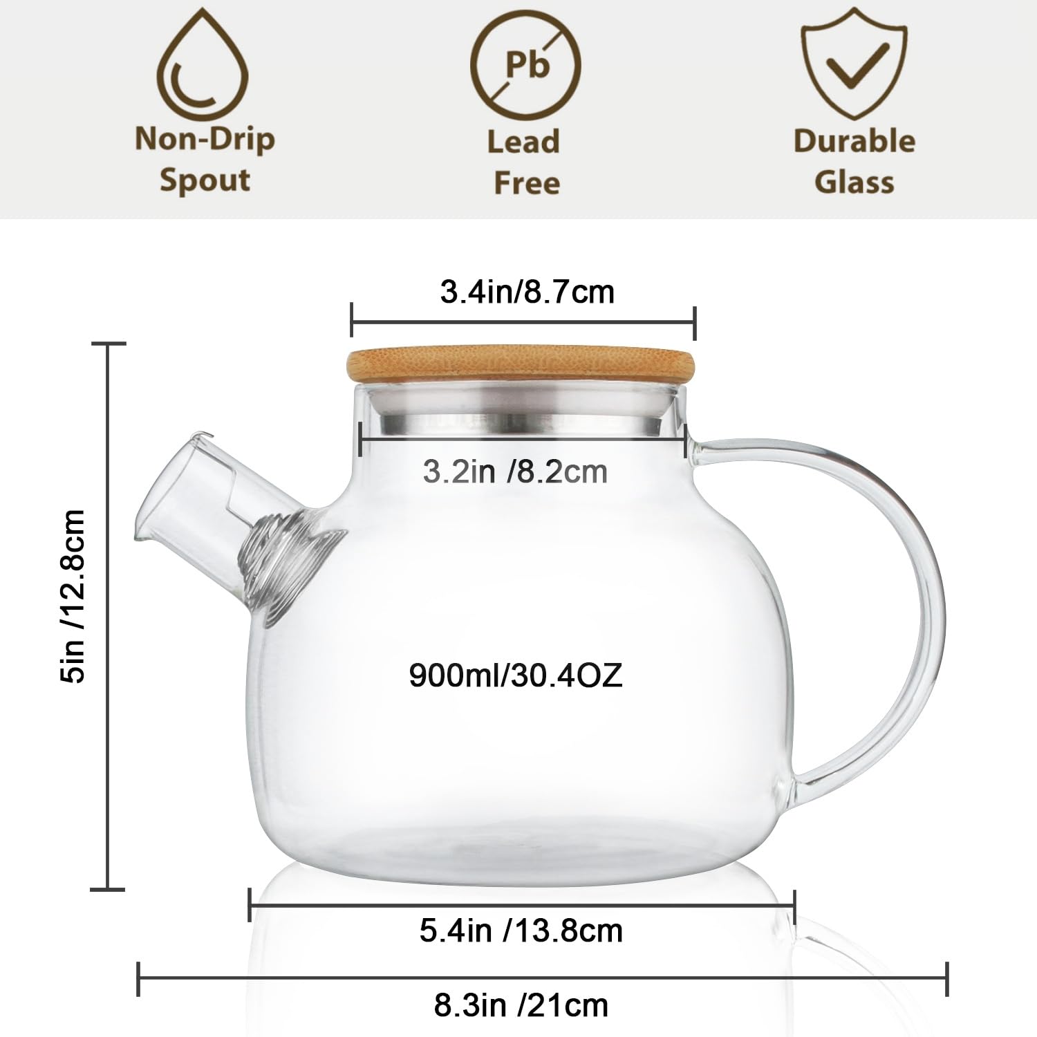 CNGLASS closeup of removable metal infuser showing leaf-straining benefit