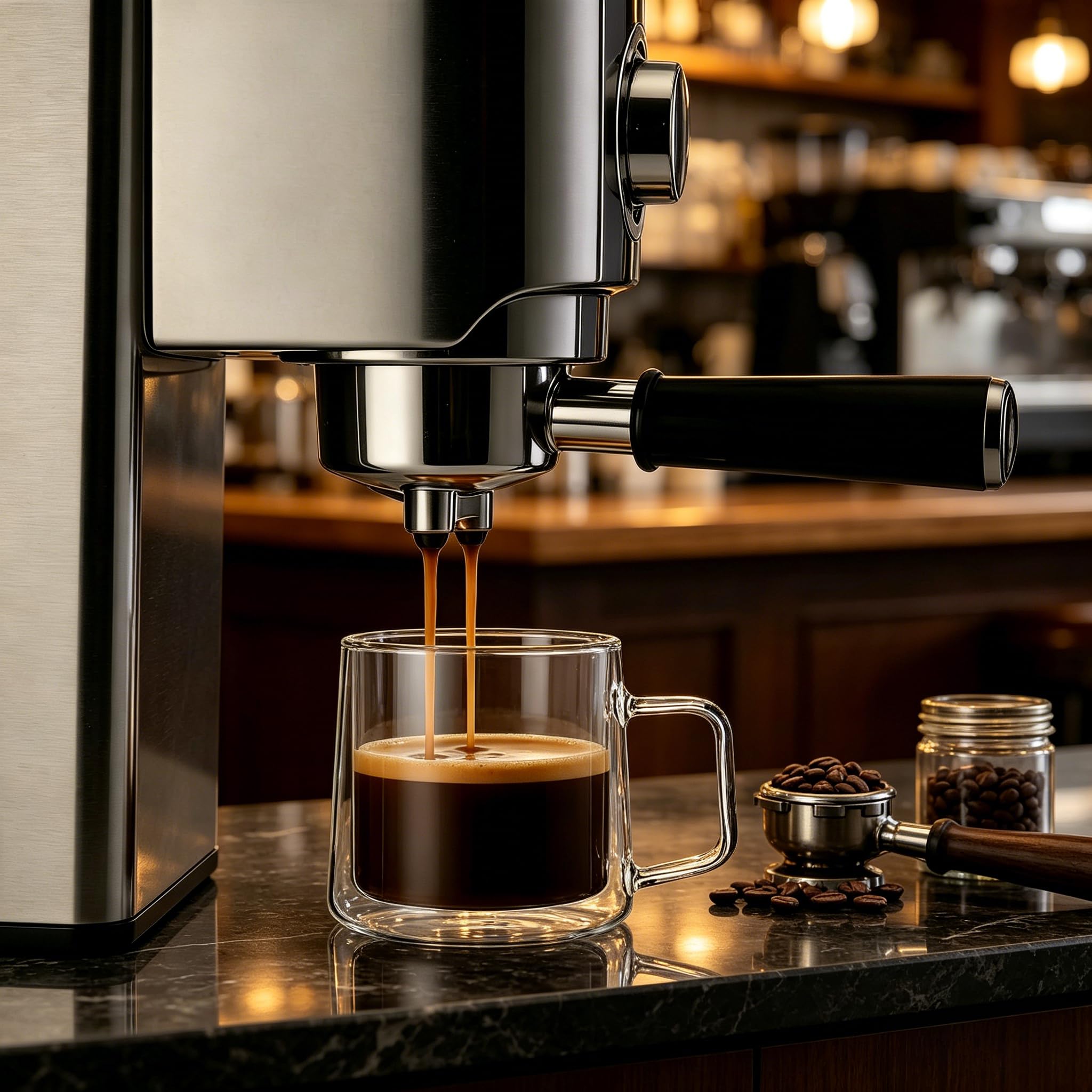 CNGLASS mug on kitchen counter, stylish everyday use displayed
