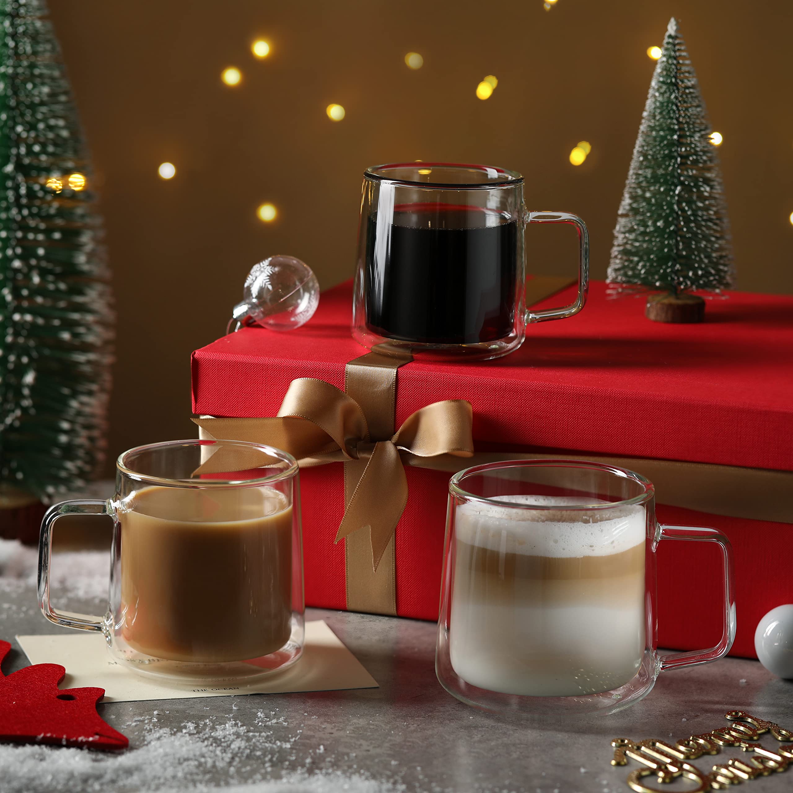 CNGLASS iced coffee with no condensation, keeps surfaces dry