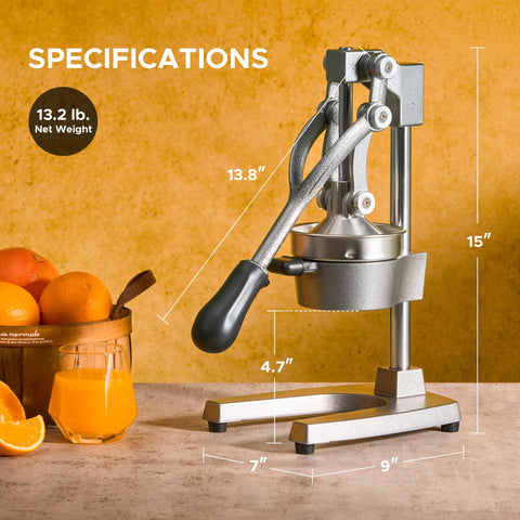 CO-Z close-up of stainless-steel strainer and cone for cleaner juice