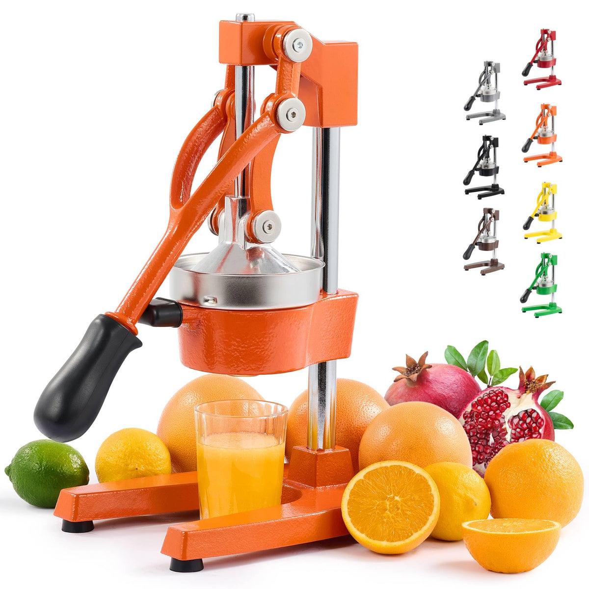 CO-Z front view assembled juicer showing stable base and clean design for reliable pressing