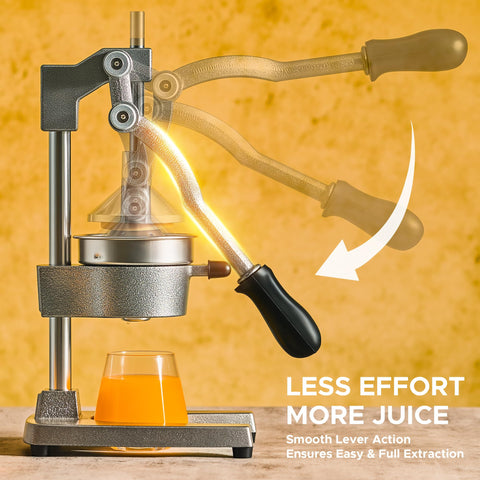 CO-Z ergonomic rubber handle detail for comfortable pressing leverage