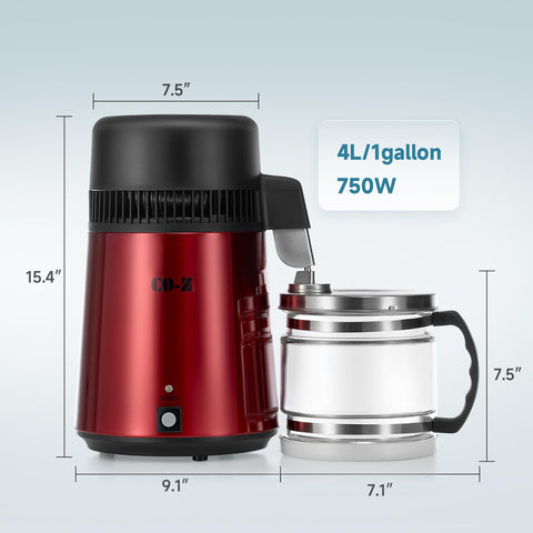 CO-Z in dental clinic on workstation producing distilled water for equipment