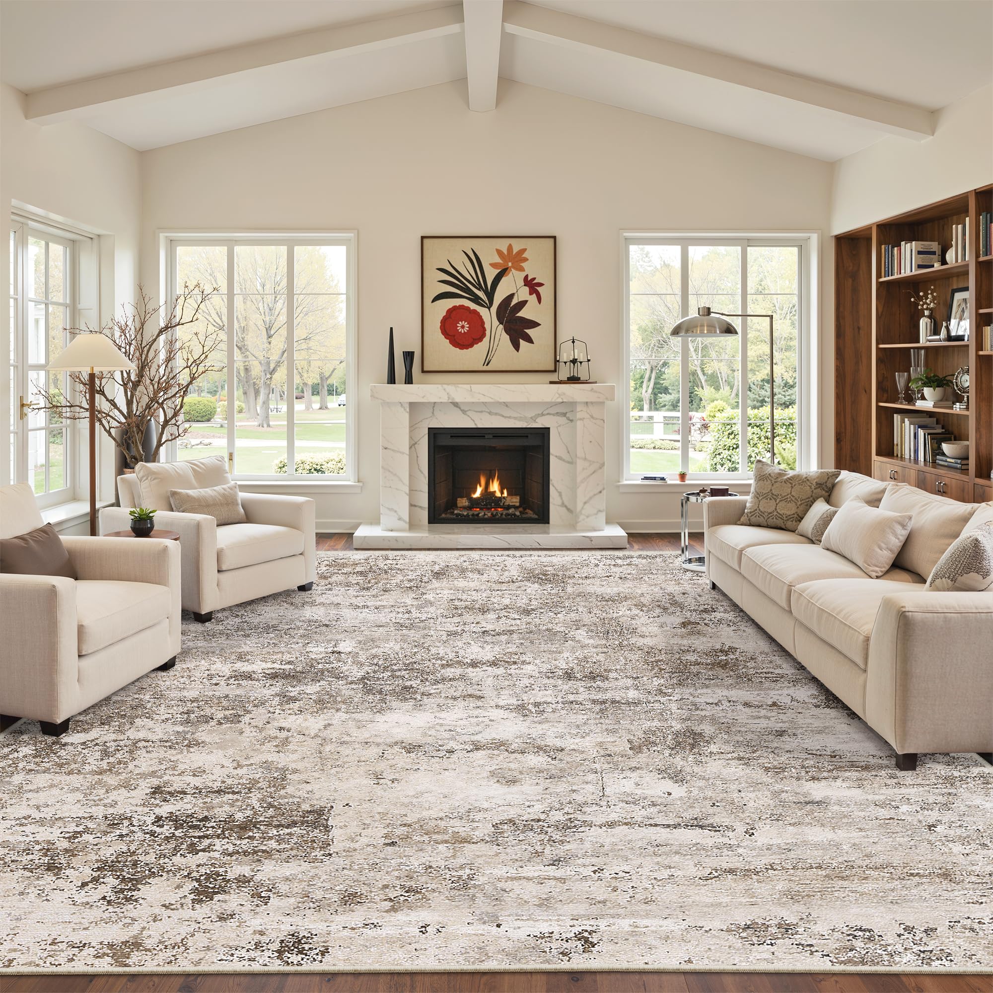Cochyean rug placed in washer to show machine-washable convenience