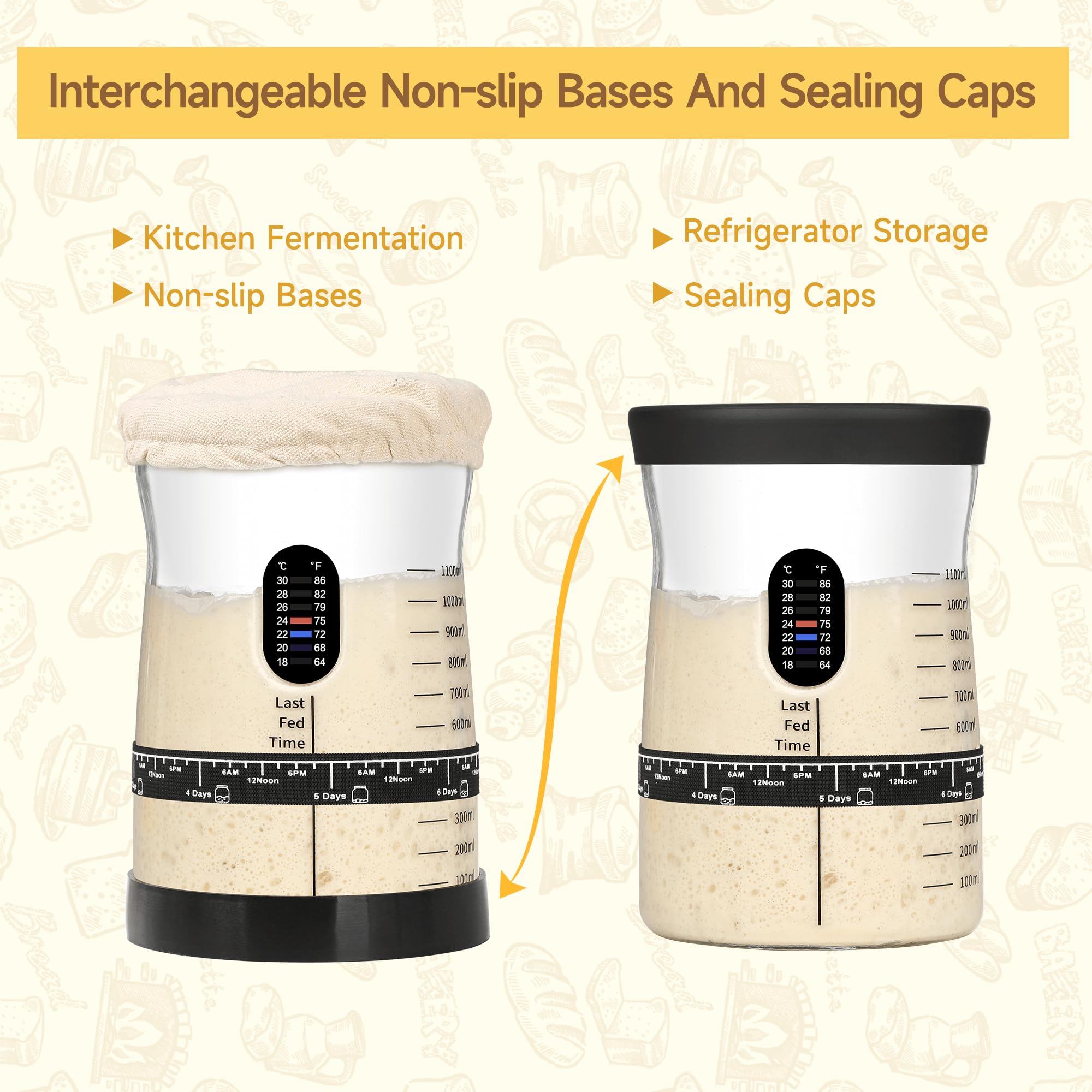 COCO BIRD reversible silicone lid shown as base and seal benefit