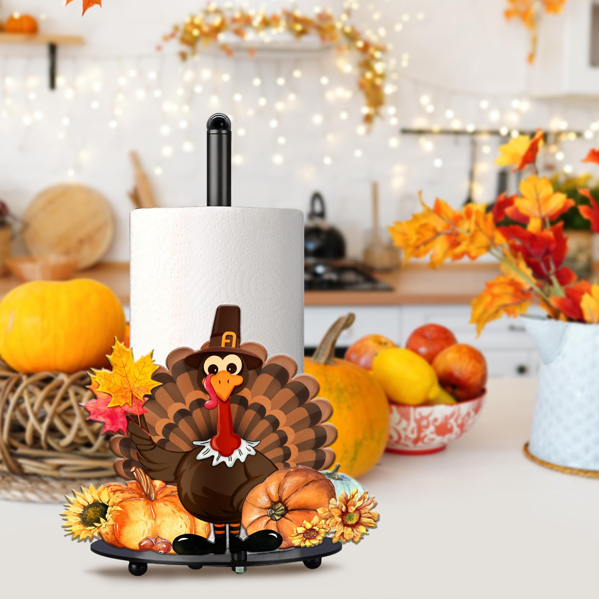 cocomong on dining table used as autumn centerpiece