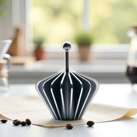 codale on a breakfast table with pour-over setup, enhances ritual and consistency