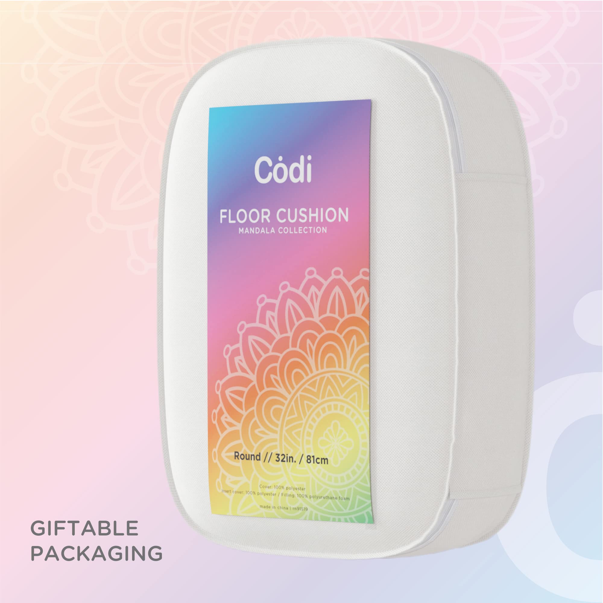 Codi fully fluffed insert expanded after unpacking for optimal loft