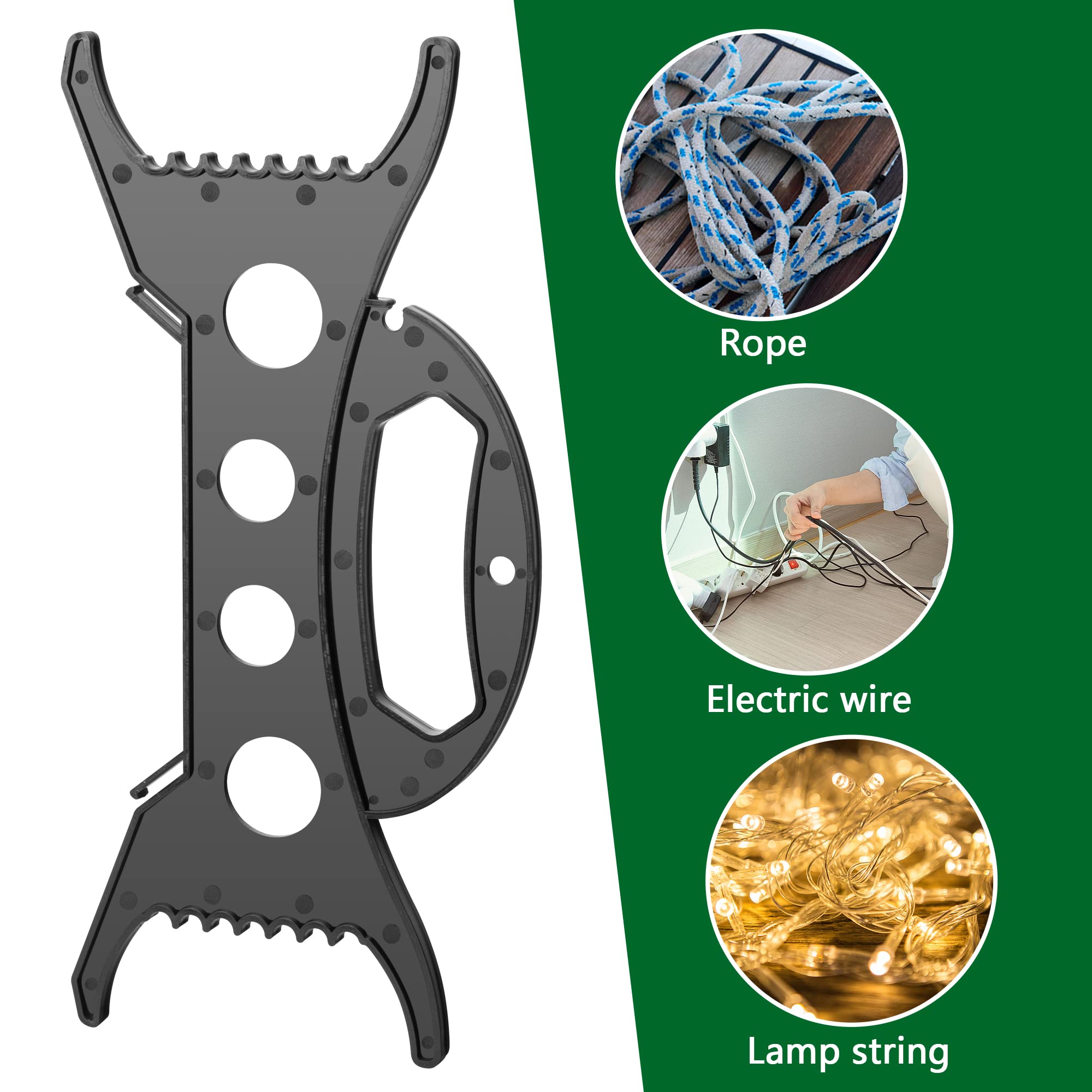 codree label and molded channel showing durable design and neat coils benefit