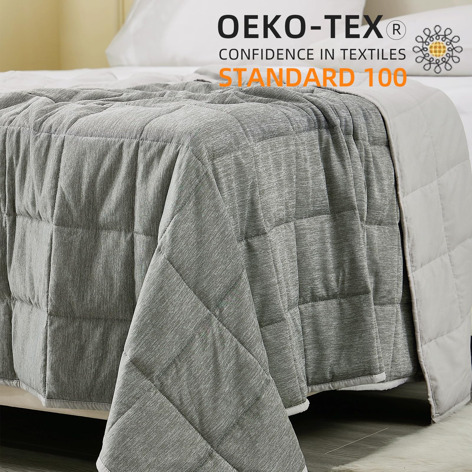 CODUM twin blanket next to ruler showing 48x72 inches for accurate size and coverage
