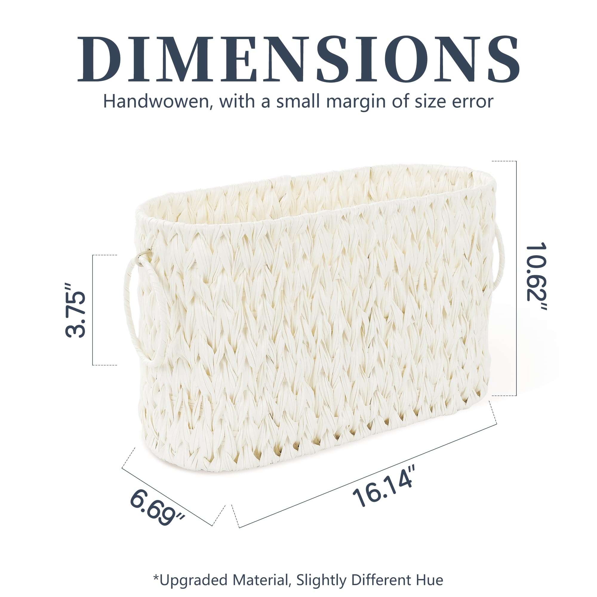 Coeusy basket placed in bathroom beside vanity benefit: stylish compact storage