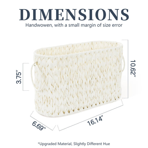 Coeusy basket placed in bathroom beside vanity benefit: stylish compact storage