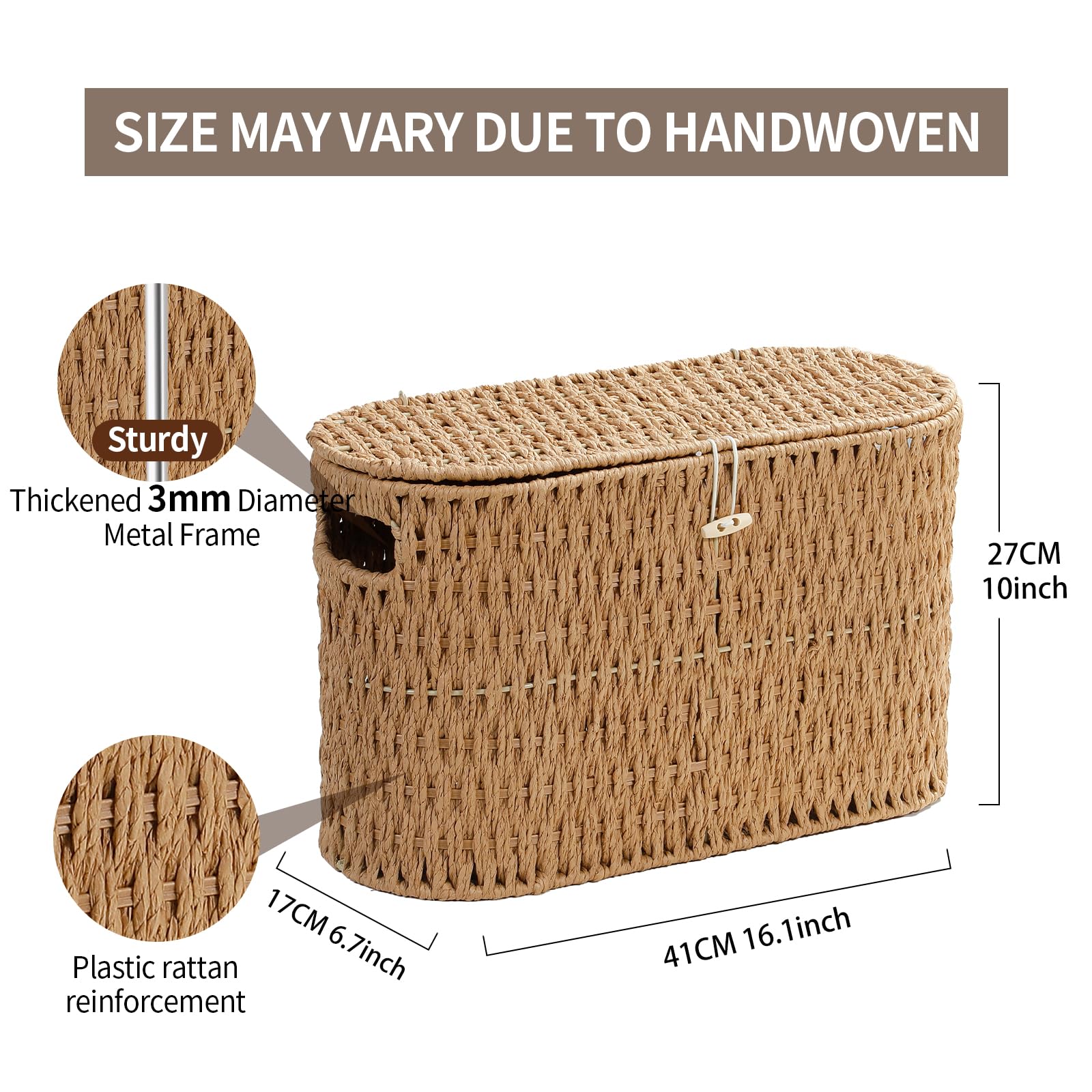 Coeusy lid detail with button closure demonstrating dust protection and secure storage