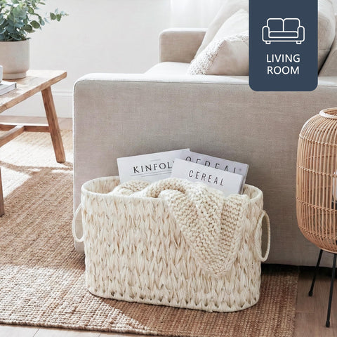 Coeusy basket holding towels and umbrella benefit: versatile storage solution