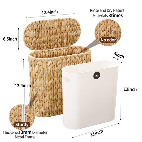 Coeusy side profile with lid closed keeping waste concealed and pets out